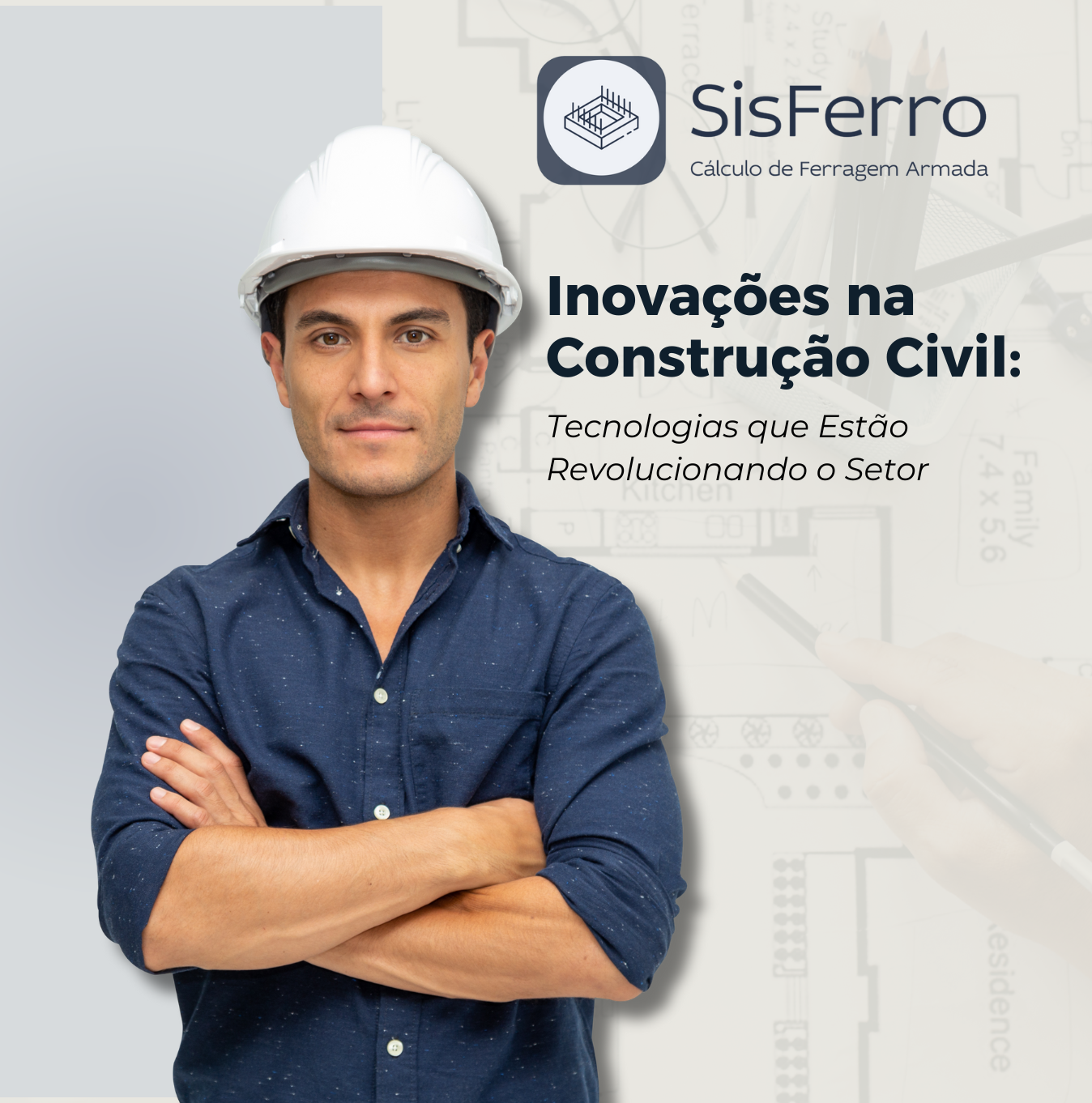 Engenheiro utilizando o sistema SisFerro para orçamentos estruturais